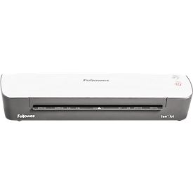 Fellowes® Laminiergerät ION A4, für Folienstärke 80-125 μ, 300 mm/min, mit Starter Kit für 10 x A4 Laminationen, silber-weiß