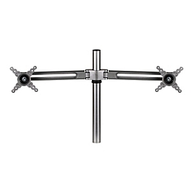 Fellowes Lotus Dual Monitor Arm Kit - Befestigungskit - einstellbarer Arm - für 2 LCD-Displays - Metall, Aluminium - Silber