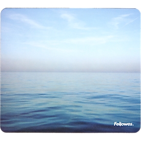 Fellowes Mauspad, Design Blue Ocean, 85 % PCR-Material, B 203 x T 2 x H 228 mm, blau