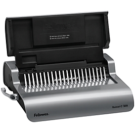 Fellowes plastic-inbindmachine Quasar+ 500, stanscapaciteit 25 vel, inbindcapaciteit 500 vel