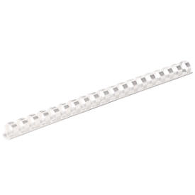 Fellowes plastic inbindruggen, formaat 12 mm, 100 stuks, voor inbindmachines plastic inbindrug wit