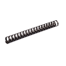 Fellowes plastic inbindruggen, formaat 14 mm, 100 stuks, voor inbindmachines plastic inbindrug zwart, 100