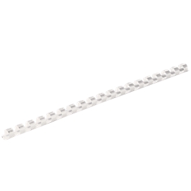 Fellowes plastic inbindruggen, formaat 6 mm, 100 stuks, voor inbindmachines plastic inbindrug wit, 100 stuks