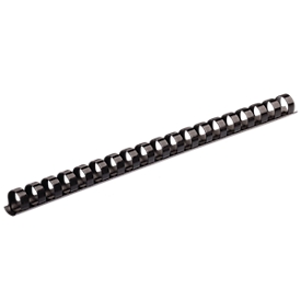Fellowes plastic inbindruggen, formaat 8 mm, 25 stuks, voor inbindmachines plastic inbindrug zwart, 25 stuks