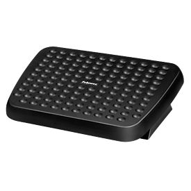 Fellowes Standard Footrest, height adjustable on 2 levels, tilting, massage effect relief, rectangular