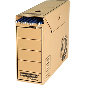 Fellowes suspension file folders benches Box® Earth, for DIN A4 documents, with flap, 10 pieces