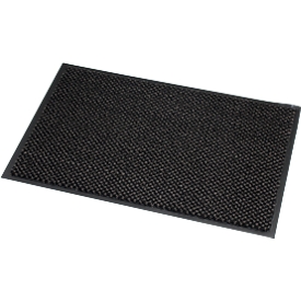 Felpudo de microfibra, An 1200 x L 2400 mm, lavable a 30 grados, gris