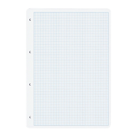 Feuilles perforées pour classeurs à anneaux A4 Office Elco, quadrillé avec interlignes de 4 mm