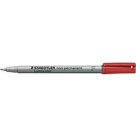 Feutre pour transparent universel, F, soluble dans l’eau, rouge, 10 p.