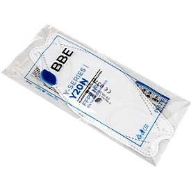 FFP2 Atemschutzmaske BBE Solutions® BBE® Y-Serie | Y20N, medizinisch, EN 149:2001+A1:2009, Einweg, 3-lagig, elastische Ohrbänder + Clip, weiß, 1 Stück