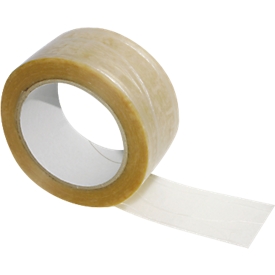 Fibre-reinforced PVC adhesive tape, transparent, 6 rolls