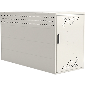 Fietsenhok BikeBox 1 G met zadeldak, grijswit RAL 9002