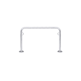 Fietsenrek WSM, 2-zijdig, voor banden tot B 55 mm, B 1250 x D 48 x H 800 mm, staal gegalvaniseerd, voor deuvelmontage