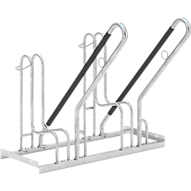 Fietsenrek WSM 4702 XBF, 1-zijdig, voor banden tot 64 mm, 2 parkeerplaatsen, B 1000 x D 850 x H 845 mm