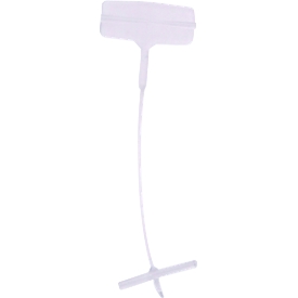 Fil de couture METO®, pour l'application d'étiquettes à suspendre sur des textiles fins, plastique, couleur naturelle, longueur 25 mm, 10000 pièces