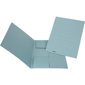 File collector Biella Jura, DIN A4, up to 240 sheets, L 340 x W 290 x H 2 mm, cardboard, blue
