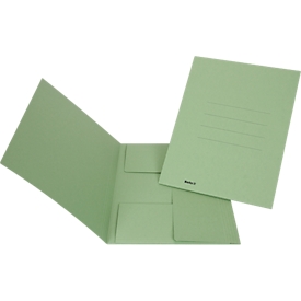 File collector Biella Jura, DIN A4, up to 240 sheets, L 340 x W 290 x H 2 mm, cardboard, green