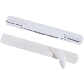 Filing clips, PVC, self-adhesive, 100 pieces