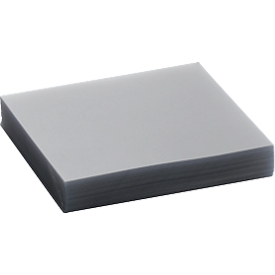 Film de protection pour bac de rayonnage SSI Schäfer RK 386/RK 512, L 133 x H 110 mm, transparent, 100 pièces