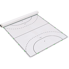 Film tactique Taktifol Handball, pour le handball, autocollant, inscriptible/effaçable, rouleau de 25 films, L 80 x H 60 mm, blanc