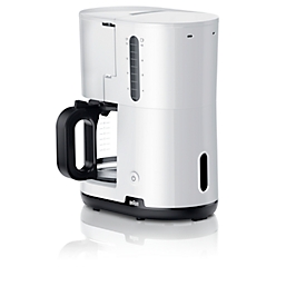 Filterkaffeemaschine Braun KF 1100, für bis zu 15 Tassen, 1000 W, Abschaltautomatik, Anti-Tropf-System, weiß