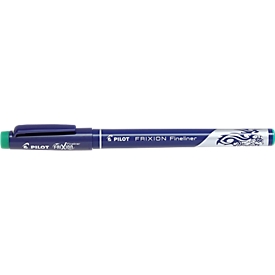 Fineliner FriXion, épaisseur de trait 0,45 mm, peut être gommer, pack de 12, vert