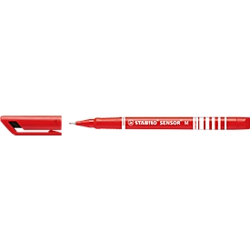 Fineliner Sensor Stabilo, épaisseur de trait 0,7 mm, rouge, 10 p.