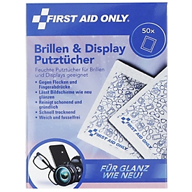 First Aid Only brillendoekjes, wit, 50 stuks per doos