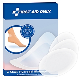 First Aid Only hydrogel-blarenpleisters, 17 x 76 x 131 mm, polyurethaan (PU), transparant, 6 stuks