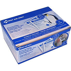 First Aid Only Medizinische Einweg-Sofort-Kältekompresse, 130 x 140 mm, 10er Pack