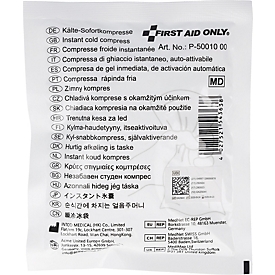First Aid Only Wegwerp-koelkompres voor eerste hulp, 153 x 125 mm, wit