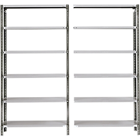 FIX-Grundregal, mit Profil 1, H 2560 x T 300 mm, Tragkraft 60 kg, lackiert