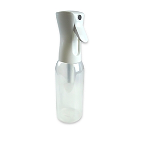 Flacon pulvérisateur de désinfectant NeutroDes, pour 300 ml, avec tête de pulvérisation spéciale, sans contenu, blanc-transparent.