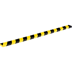 Flächenschutzprofil Durable S20, rechteckig, Klebefläche 60 mm, selbstklebend, für Innen- & Aussenbereich, L 1000 mm, PU-Schaum, gelb/schwarz