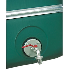 Flange with ball valve Cemo, for storage tanks up to 2000 l and large storage tanks up to 3000 l, silver
