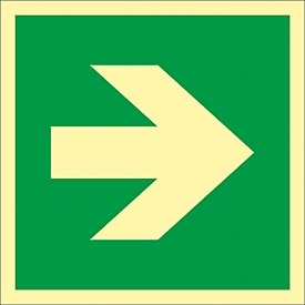Flèche directionnelle signalant les dispositifs de premiers secours, FHL