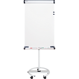 Flipchart MAULsolid flip2use - ronde voet met wielen