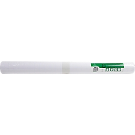 Flipchartpapier Exacompta, B 650 x H 1000 mm, geblokt, houtvrij papier, 72 g/m², wit, 5 losse rollen met elk 20 vellen