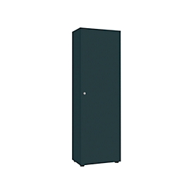 Flügeltürenschank 1-türig, ohne Akustikfront, B600 mm, graphit