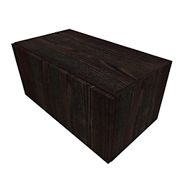 Flügeltürenschrank SOLUS PLAY, 1 Ordnerhöhe, grifflos, B 800 x T 440 x H 374 mm, Mooreiche