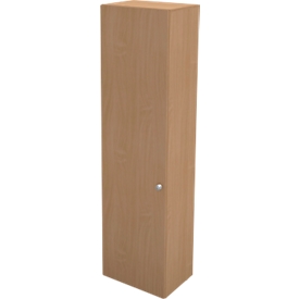 Flügeltürenschrank TETRIS WALL, 6 Ordnerhöhen, Türanschlag links, B 600 x T 440 x H 2250 mm, Buche-Dekor