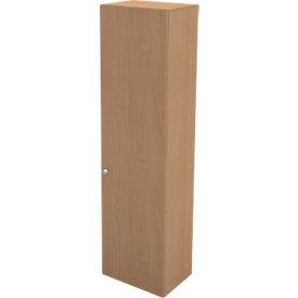 Flügeltürenschrank TETRIS WALL, 6 Ordnerhöhen, Türanschlag rechts, B 600 x T 440 x H 2250 mm, Buche-Dekor