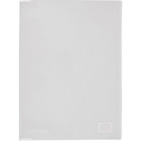 FolderSys, A4, voor maximaal 5 vel, 0,15 mm, met klemfunctie, documentbestendig, B 229,3 x H 310 mm, polypropeen, transparant, 10 stuks