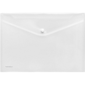 FolderSys delivery note pocket, DIN A4 landscape, snap fastener, PP, colourless transparent