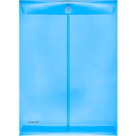 FolderSys documenthoes, A4, klittenbandsluiting, PP, blauw