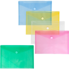 FolderSys documenthoes, A4 liggend, klittenbandsluiting, PP, diverse kleuren