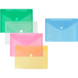 FolderSys documenthoes, A5 liggend, klittenbandsluiting, PP, diverse kleuren