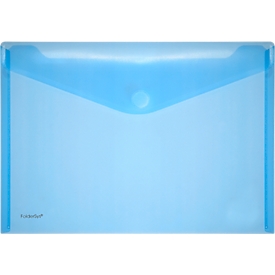 FolderSys Dokumententasche, DIN A4 quer, Klettverschluss, PP, blau