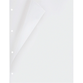 FolderSys Premium, A4, up to 40 sheets, W 240 x H 315 mm, perforated, open at top & at perforated edge, document-proof, PE, transparent, 10 pieces