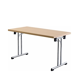 Folding table, 1380 x 690 mm, beech